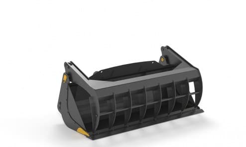 Ковш корчеватель с прижимом